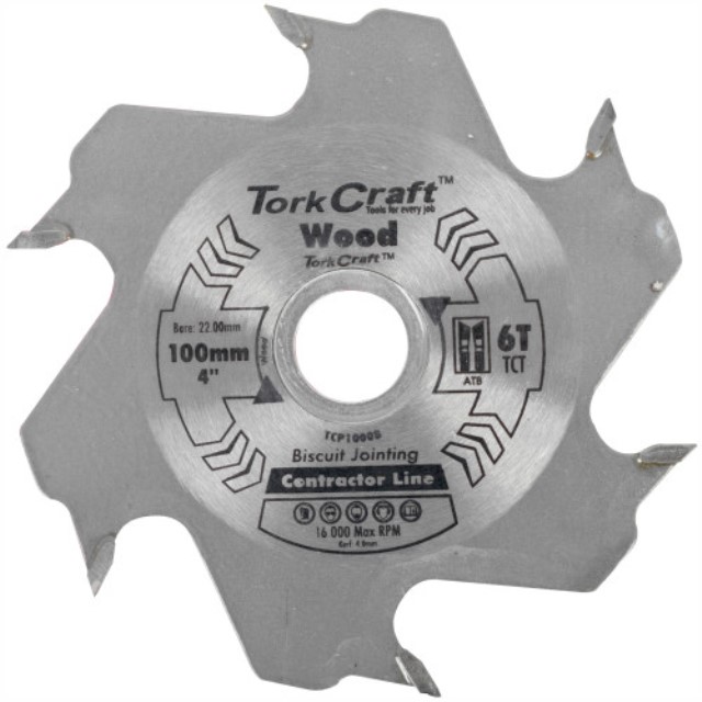 Blade Biscuit Joiner 100 X 6T 22.22Mm Tct