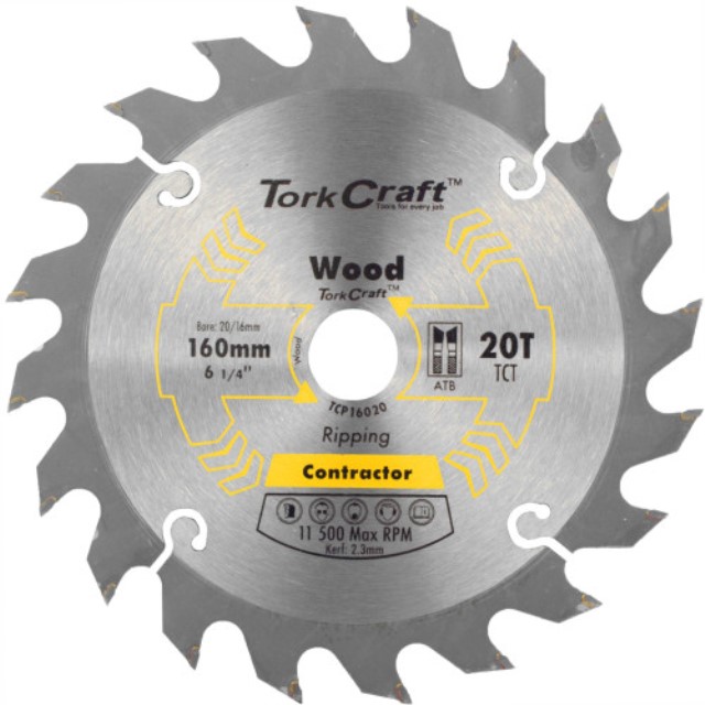 Blade Contractor 160 X 40T 20/16  Circular Saw Tct