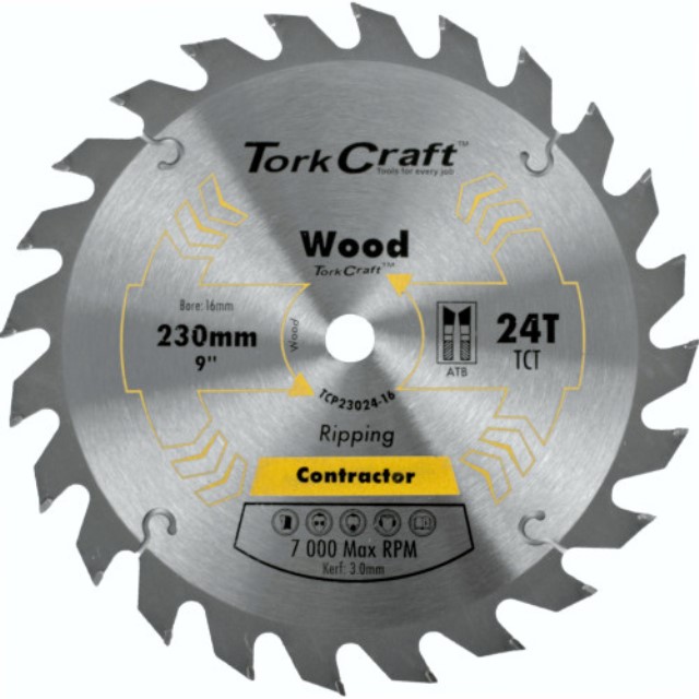Blade Contractor 230 X 24T 16Mm Circular Saw Tct