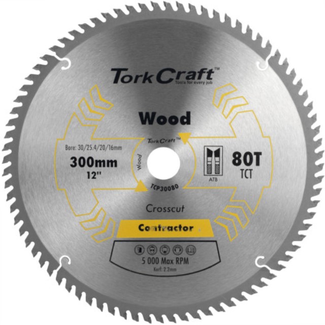 Blade Contractor 300 X 80T 30/1/20/16 Circular Saw Tct