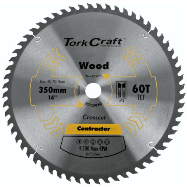 Blade Contractor 350 X 60T 30 Circular Saw Tct
