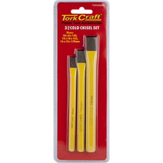 Tork Craft Cold Chisel Set 3Pc