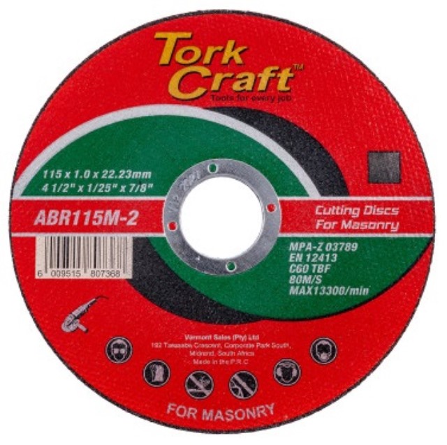 Cutting Disc Masonry 115 X 1.0 X 22.22Mm