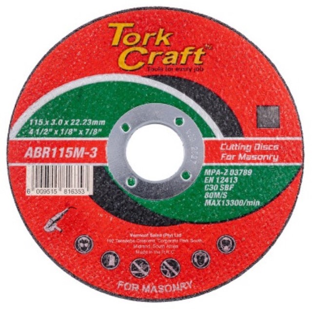 Cutting Disc Masonry 115 X 3.0 X 22.22Mm