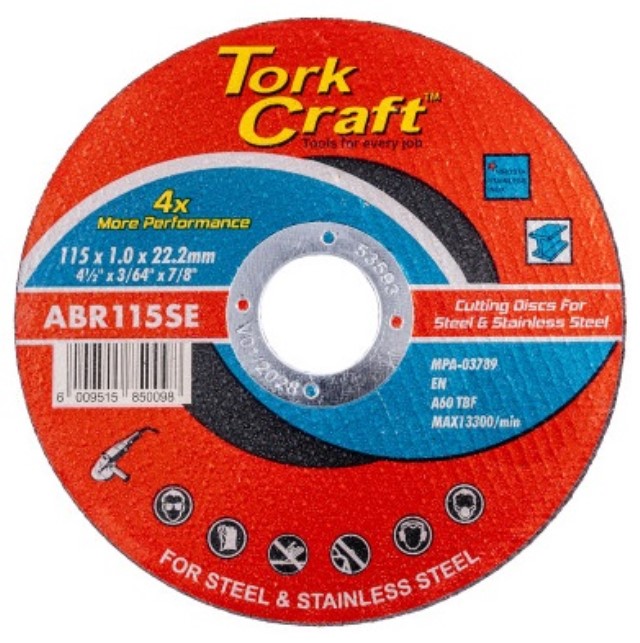 Cutting Disc Steel  & Ss 115 X 1.0 X 22.2 Mm 4X More Performance