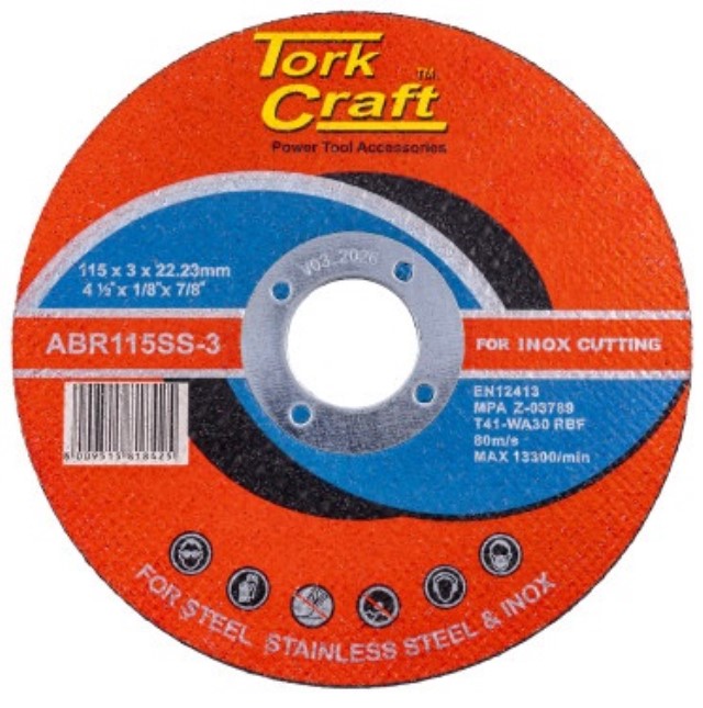 Cutting Disc Stainless Steel 115 X 3.0 X 22.22Mm