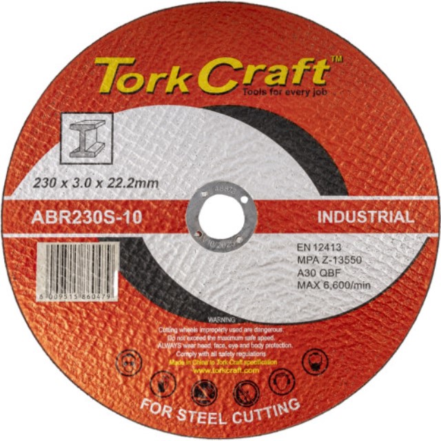 Cutting Disc Industrial Metal 230 X 3.0 X 22.2 Mm