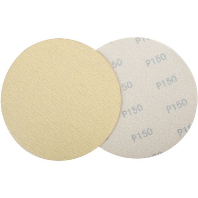 Gold Disc (50 Pieces) 240 Grit 150Mm Without Hole Hook And Loop