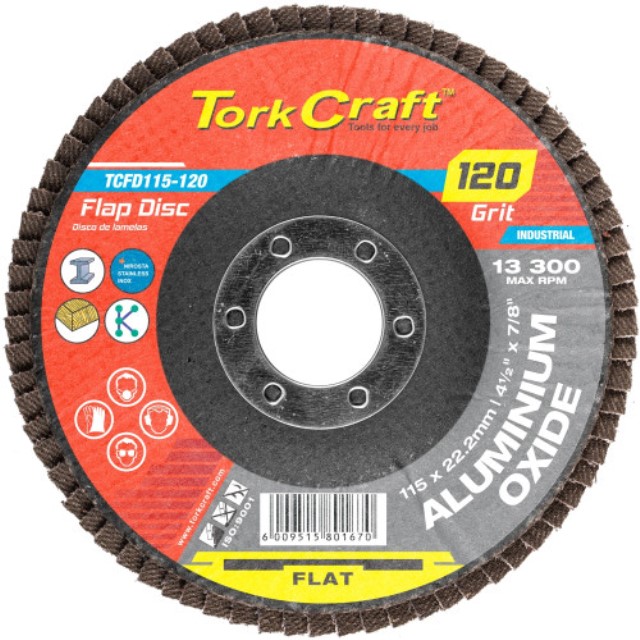 Flap Sanding Disc 115Mm 120 Grit A/O