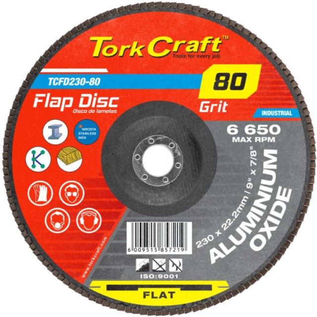 Flap Sanding Disc 230Mm 80Grit A/O