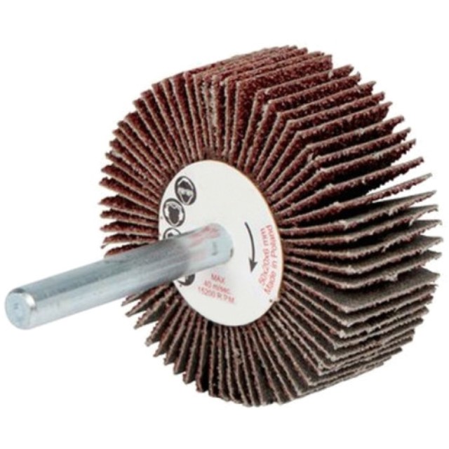 Flap Wheel 30 X 15 X 6Mm Shaft 80 Grit Per Each (100 Per Box)