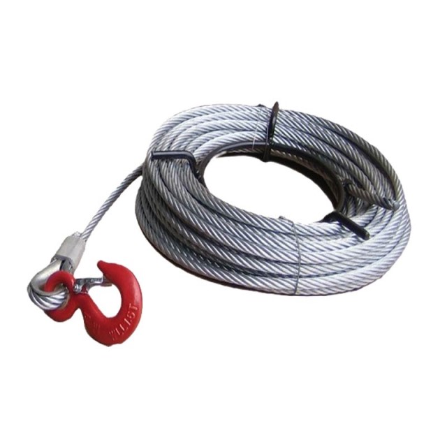 Wire Rope Winch Cable - 8mm x 30m | Rope Only
