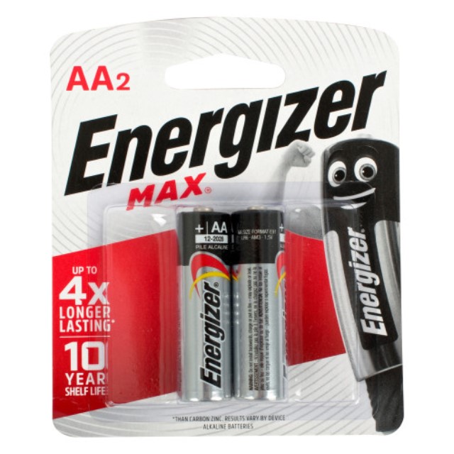 Energizer Max Aa - 2 Pack (Moq 20)