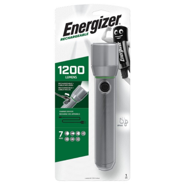 Energizer Usb Rech Vision Hd Metal Light 1000 Lum