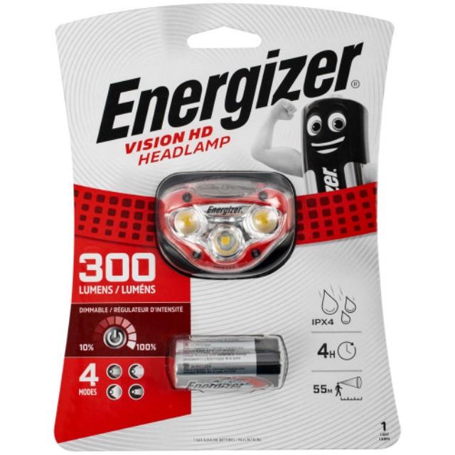 Energizer Vision Hd Headlight Red