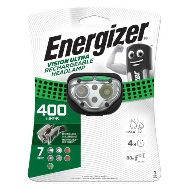 Energizer Vision Recharge Headlight Green
