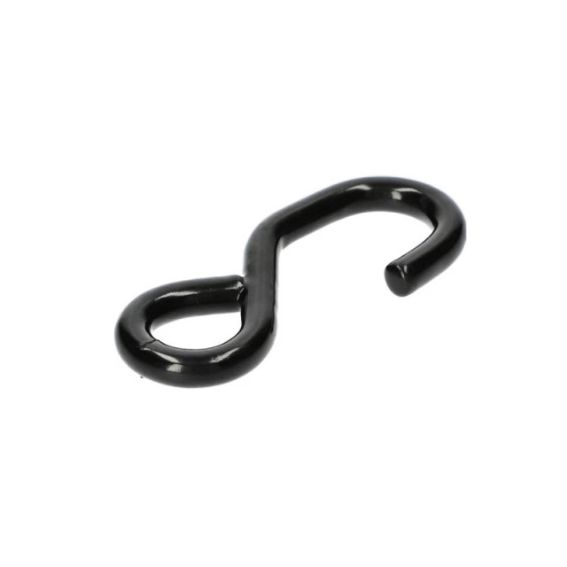 25mm - S-Hook - Black Coated