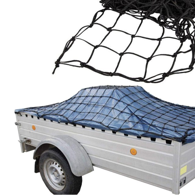 7mm - (2m x 3m) - Ski Rope Construction - Cargo Nets - 150mesh - Blue