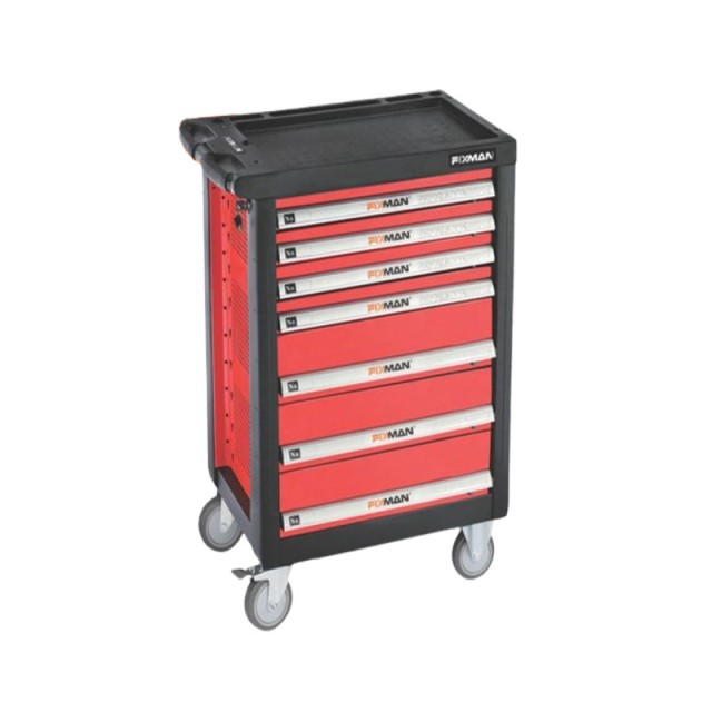 Fixman 7 Drawer Ind. Roller Cabinet On Castors With 130Pc Of Stock