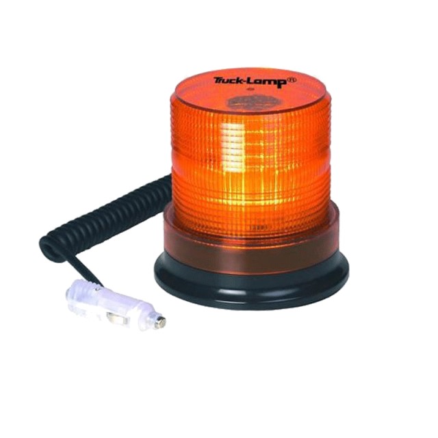 60 SQ LED - Amber Strobe Light with 360 Degree Flasher - Magnetic Mount